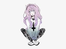 Hair is a very complex subject to draw, because it's like a substance that can take many shapes and forms. Goth Drawing Long Hair Anime Mangaka Magical Girl Drawing Anime Pastel Goth Girl Transparent Png 500x550 Free Download On Nicepng