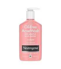 Neutrogena Oil Free Pink Grapefruit Acne Facial Cleanser 9 1 Fl Oz Acne Wash Oil Free Acne Wash Acne Cleansers