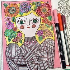 Flora chang download free book. A Finished Page From Happy Doodles Posh Coloring Book By Flora Chang Http Www Amazon Com Posh Adult Coloring Book Rela Happy Doodles Coloring Books Doodles