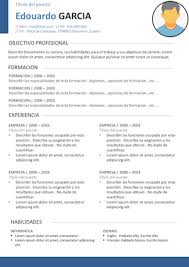 Las mejores plantillas de curriculums vitae creativos • esandra. Cv Simple Azul Modelos De Curriculum Vitae Curriculum Vitae Simple Curriculum Vitae