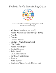 Updated by tcm staff on 7th july 2021. Peabody Public Schools