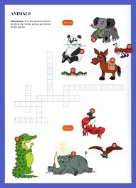 Look at the pictures and solve the crossword puzzle.this worksheet includes the answer key but it is only in the form of bare crossword grid. Animals Word Games For Kids Printable