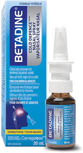 Nasal Spray For Colds Cold Treatment Betadine Cold Defence