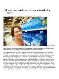 Am avut ocazia sa fac analize mai multor ape plate din comert si pot sa iti spun ca asta e cea mai falsa industrie! Cele Mai Bune Si Cele Mai Rele Ape Minerale Din ComerÅ£