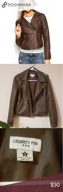 Celebrity Pink Faux Leather Jacket Leather Jacket Celebrity Pink Leather Motorcycle Jacket