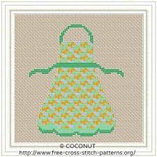 This free valentine cross stitch pattern and matching floss thread holders are a handy cute addition to your stash. Apron 2 Free And Easy Printable Cross Stitch Pattern Cross Stitch Patterns Cross Stitch Cross Stitch Patterns Free