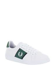 Fred Perry Tricot Canvas Trainers White
