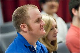 Honorable Robert M. Evans speaks to law students.