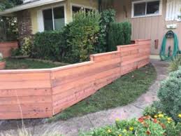 Modern horizontal fence with stacked boards wood fence design. Horizontal Fence Construction Details Details Landscape Art