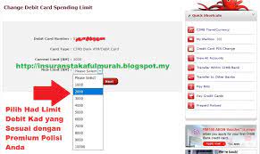 Panduan lengkap & bergambar cara buat akaun perbankan cimbclicks online! Cara Tukar Had Limit Debit Card Maybank Dan Cimb