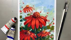 Ive never really tried painting with oil paints before, but after seeing this, i think i might to give it ago. How To Paint Oil Painting Coneflower Tutorial For Beginners Step By Step Youtube