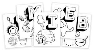 Click on the photo to download. Free Printable Coloring Pages Alphabet Learning With Objects