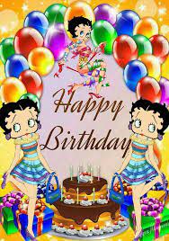 Betty Boop Happy Birthday Betty Boop Rainbow Buon Compleanno