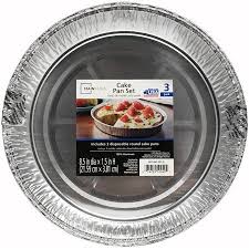 Mainstays Round Aluminum Cake Pans 3 Count Walmart Com Cake Pans Round Cake Pans Square Cake Pans
