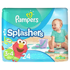 Pampers Splashers Disposable Swim Diapers Size 3 4 24