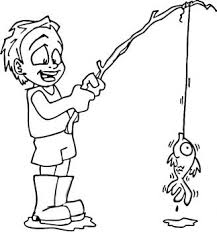 You can use our amazing online tool to color and edit the following little boy coloring pages. Little Boy Fishing Coloring Page Coloring Sheets For Boys Boy Coloring Coloring Pages