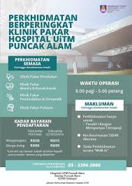 Hospital sungai buloh is located about 25km from kuala lumpur at mukim batu, daerah gombak, selangor. Masri Muhamed On Twitter Kadar Bayaran Pendaftaran Klinik Pakar Untuk Hospital Uitm Puncak Alam Mulai Esok 5 April 2021 Https T Co Gepmruufzs Twitter