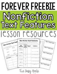 Free Nonfiction Text Features Graphic Organizers By The