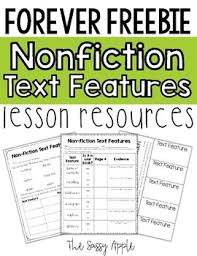 Free Nonfiction Text Features Graphic Organizers