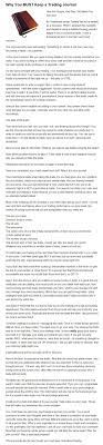 Why You Must Keep A Trading Journal Forex Trading Journal Trade Finance Business Finance Forex Trading