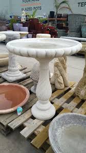 Sunflower bird bath garden resin flower sculpture ornament wild bird feeder. Twist Concrete Birdbath Pots N Pots