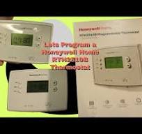 How to Program Your Thermostat (Honeywell RTH2510B) - YouTube