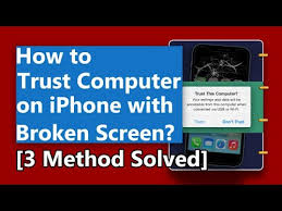 If nothing else works, you can disable the trust this computer prompt entirely for. How To Trust Computer On Iphone With Broken Screen 3 Methods Solved Youtube