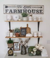 Exactly what's more, it leaves your space feeling open as well as spacious. 30 Attractive Farmhouse Kitchen Wall Shelves With Most Wonderful Design You Never Seen Green Kitchen Decor Kitchen Accessories Design Trendy Farmhouse Kitchen