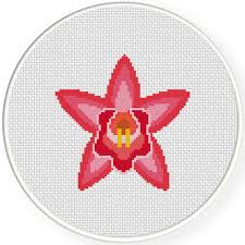 You can embroider a pattern as a center, and from. Charts Club Members Only Orchid Cross Stitch Pattern Daily Cross Stitch