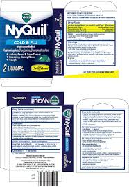 nyquil cold and flu capsule liquid filled lil drug store