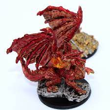 Pro Painted Red Dragon Wyrmling Miniature Dungeons And Etsy Red Dragon Dragon Dragon S Lair