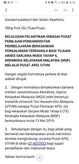 Maklumat terkini iklan permohonan biasiswa ijazah sarjana muda pendidikan kpm beserta syarat kelayakan memohon serta tarikh penting permohonan. Kvfact Di Twitter Uthm Kini Telah Secara Rasminya Menjadi Pusat Penilaian Apel Ini Bermakna Uthm Menjadi Universiti Pertama Yang Mendapat Kebenaran Untuk Menerima Pemohon Yang Berminat Mendapatkan Ijazah Sarjana Muda Teknologi Melalui