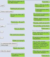 What Did One Ocean Say To The Other Ocean Funny Texts Jokes Funny Text Message Jokes Funny Text Conversations
