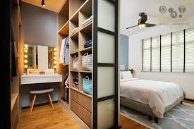 8 Ways To Squeeze A Walk In Wardrobe In Your Hdb Bedroom No Wall Hacking Required Bedroom Interior Small Guest Bedroom Bedroom Layouts