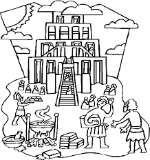 He is risen coloring page. Tower Of Babel Coloring Pages Hicoloringpages Coloring Home