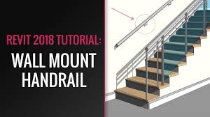 Pre drill holes using 7/32 (5.5mm) drill bit. Revit Tutorial How To Create Wall Mount Handrail In Revit Youtube