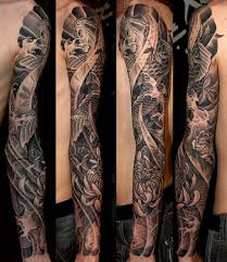 Black And Grey Tattoo Artists Nyc George Bardadim Bardadim Tattoo Japanese Tattoo Koi And Chrysanthemum Tattoo Full Sleeve Tattoo Black And G Koi Tattoo Sleeve Sleeve Tattoos Japanese Tattoo