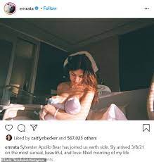For valentine's day, she decided to catch him off guard with 1,000 roses. Emily Ratajkowski Gives Birth Model Welcomes Her First Child With Husband Sebastian Bear Mcclard Around World Journal
