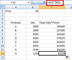 If you can't get it to work, here's why: How To Keep Certain Values Constant In Excel Formulas Cell Referencing