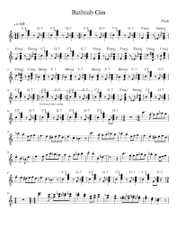 Down with disease (full length guitar lesson) phish: Bathtub Gin Phish Studio Sheet Music For Guitar Solo Download And Print In Pdf Or Midi Free Sheet Music Musescore Com