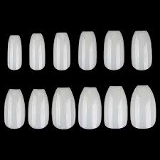 Glitters create quite a dramatic effect on shiny or matte white. 500pcs Pack Short Coffin Nails Clear Natural White Ballerina Nails Full False Nail Tips Salon Diy Acrylic Fake Nail Art 10 Size Buy At The Price Of 4 87 In Aliexpress Com Imall Com