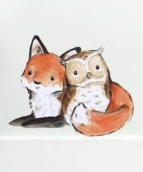 14,139 likes · 3 talking about this. Fox Owl Little Friends Decal Cute Drawings Fox Art Cute Art