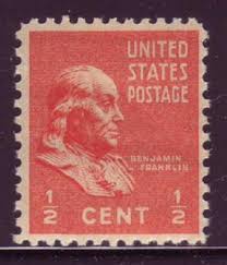 Mavin | 1 Cent Ben Franklin Stamp