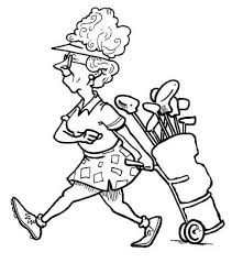 Golf For Women Met Afbeeldingen Digi Stempels Digitale Stempels Kleurplaten