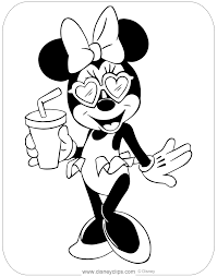 Christmas disney coloring pages 131. Minnie Mouse Spring Summer Coloring Pages Disneyclips Com