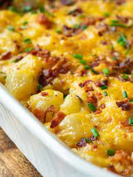 Bacon Ranch Cheesy Potatoes Recipe Cheesy Bacon Potatoes Potato Recipes Side Dishes Bacon Ranch Potatoes