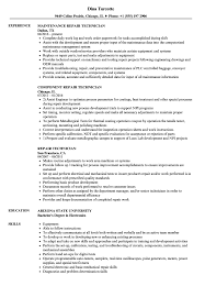 repair technician resume samples