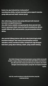 Pin Oleh Syifa Ifa Di Mine Words Kata Kata Indah Teks Romantis Kutipan Dalam