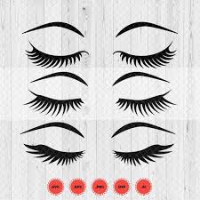 Beautiful Eyelash Svg Girly Svg Makeup Face Svg Magic Girl Etsy Beautiful Eyelashes Eyelashes Svg