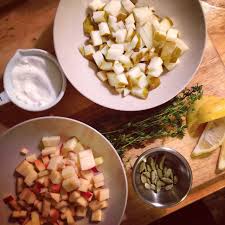 Cinnamon Apple Pear Compote With Cardamom Thyme Pear Compote Cinnamon Apples Apple Pear